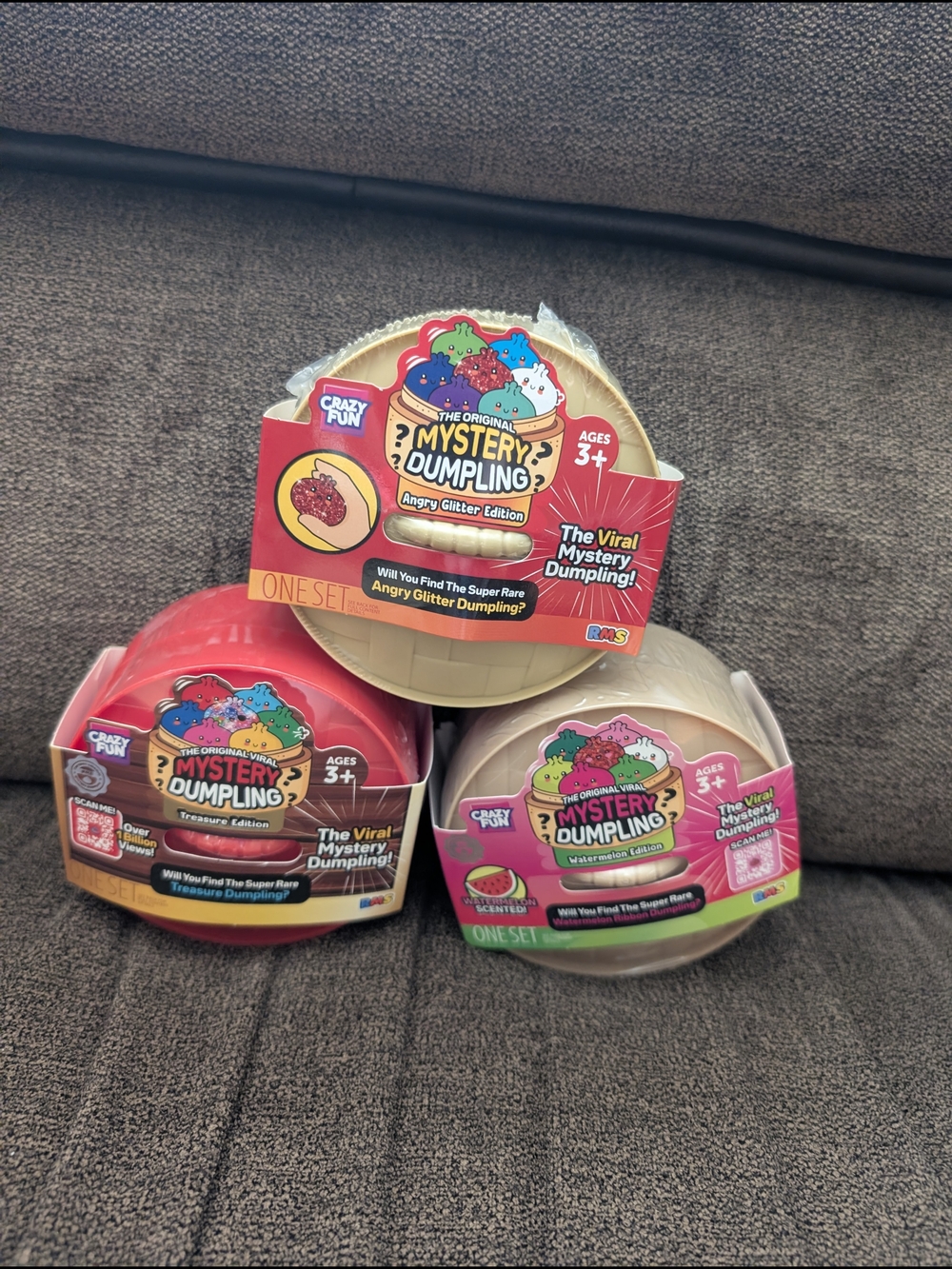 NEW Mystery Dumplings Treasure, Angry Glitter And Watermelon Editions